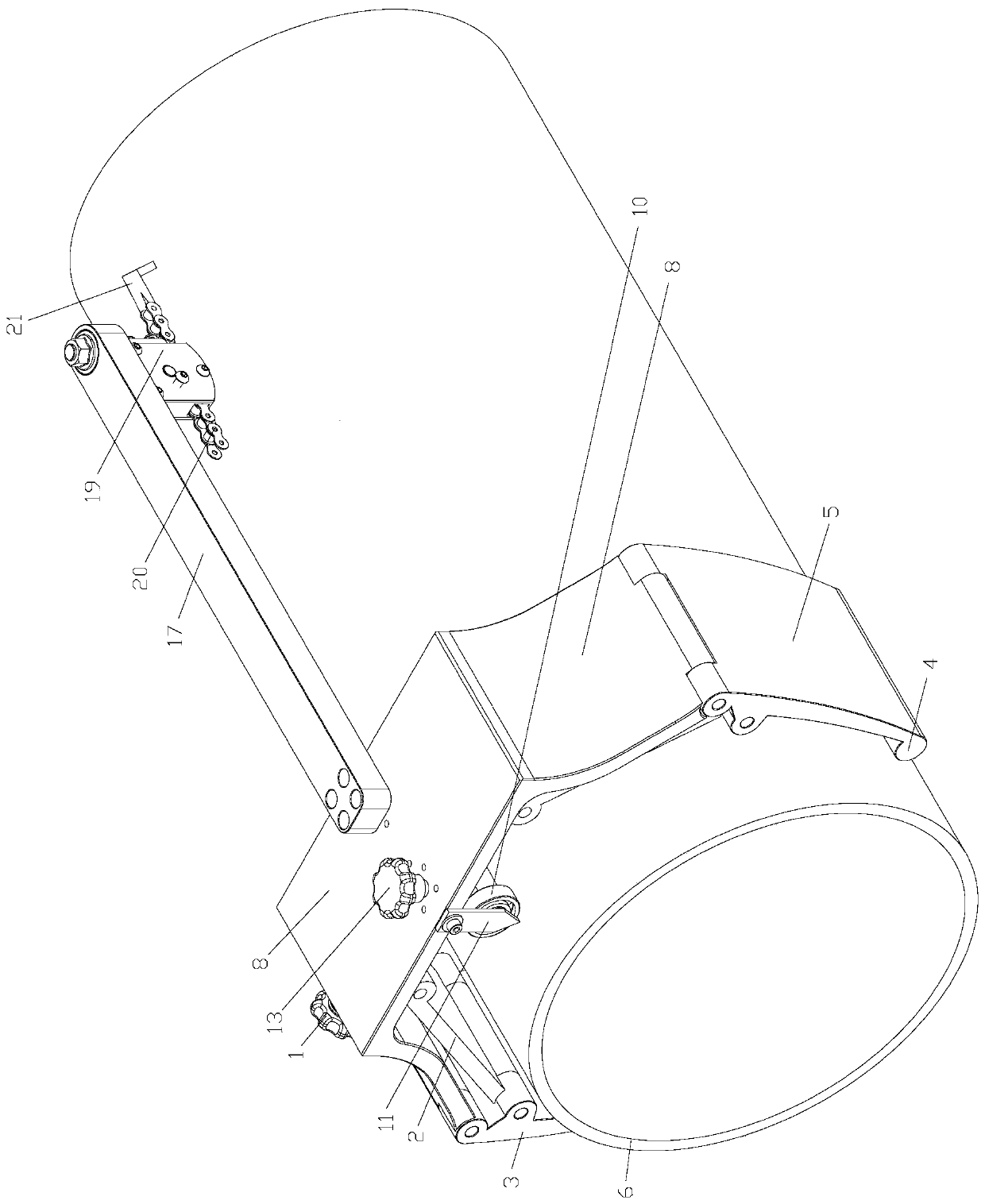 Pipe hole cutting device for simple type metal pipe fitness