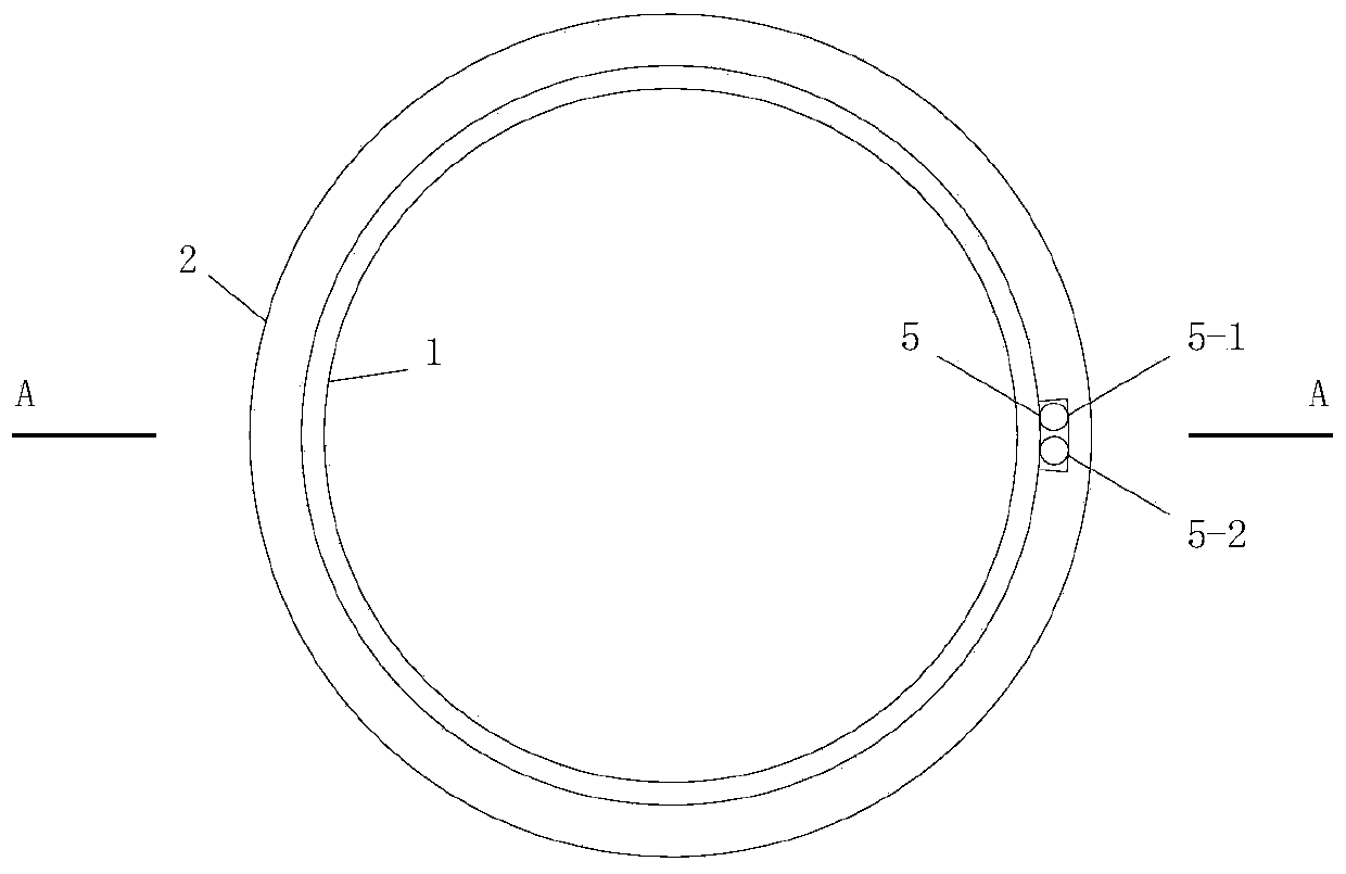 Underwater anti-sliding cast-in-situ bored pile foundation and construction method thereof