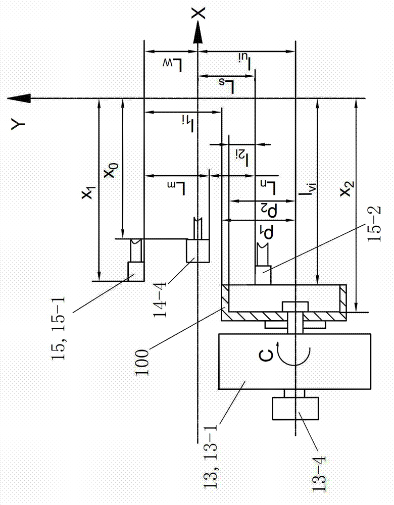 Plane conjugate cam contour detecting and abrasive machining device