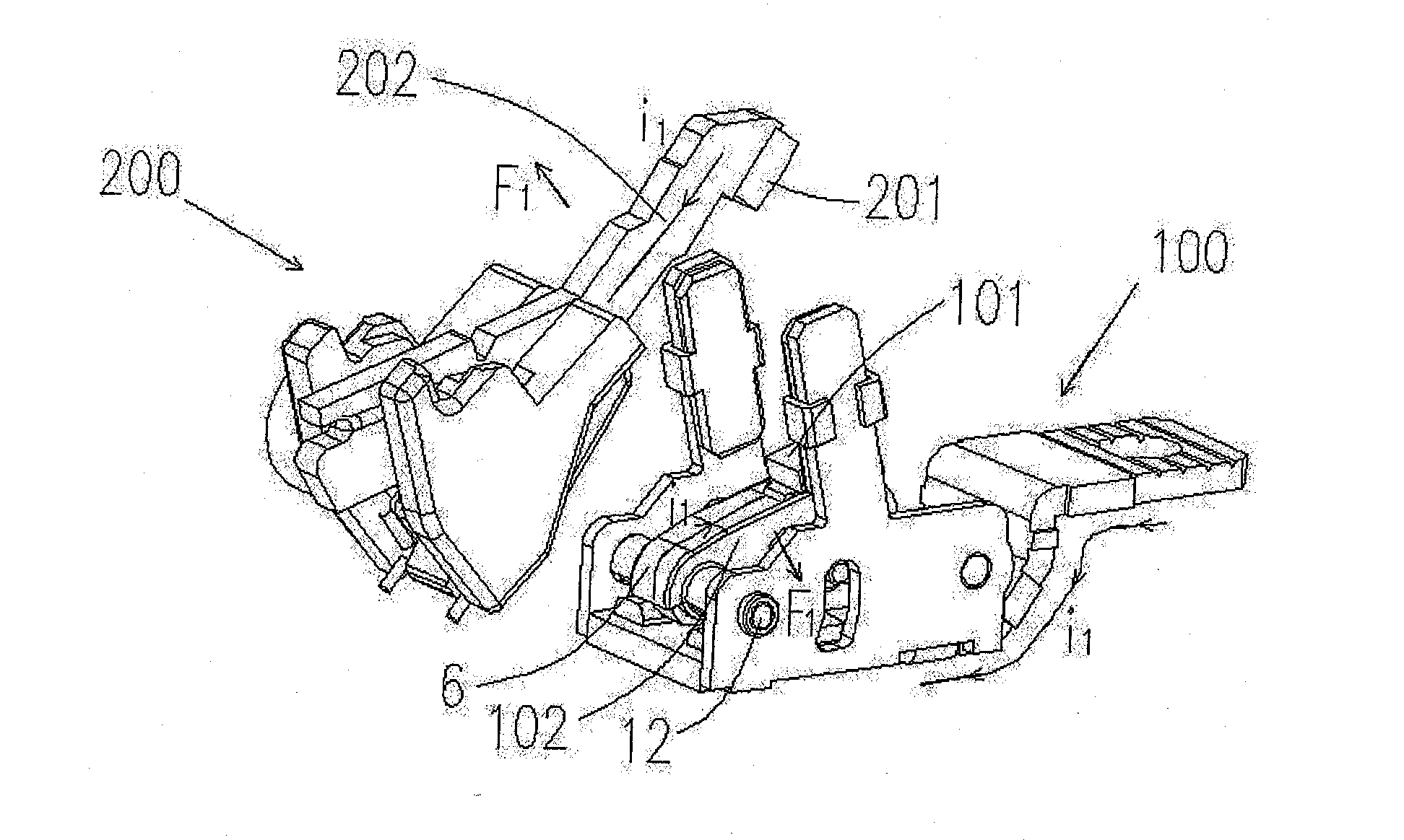 Contact system of plastic case breaker