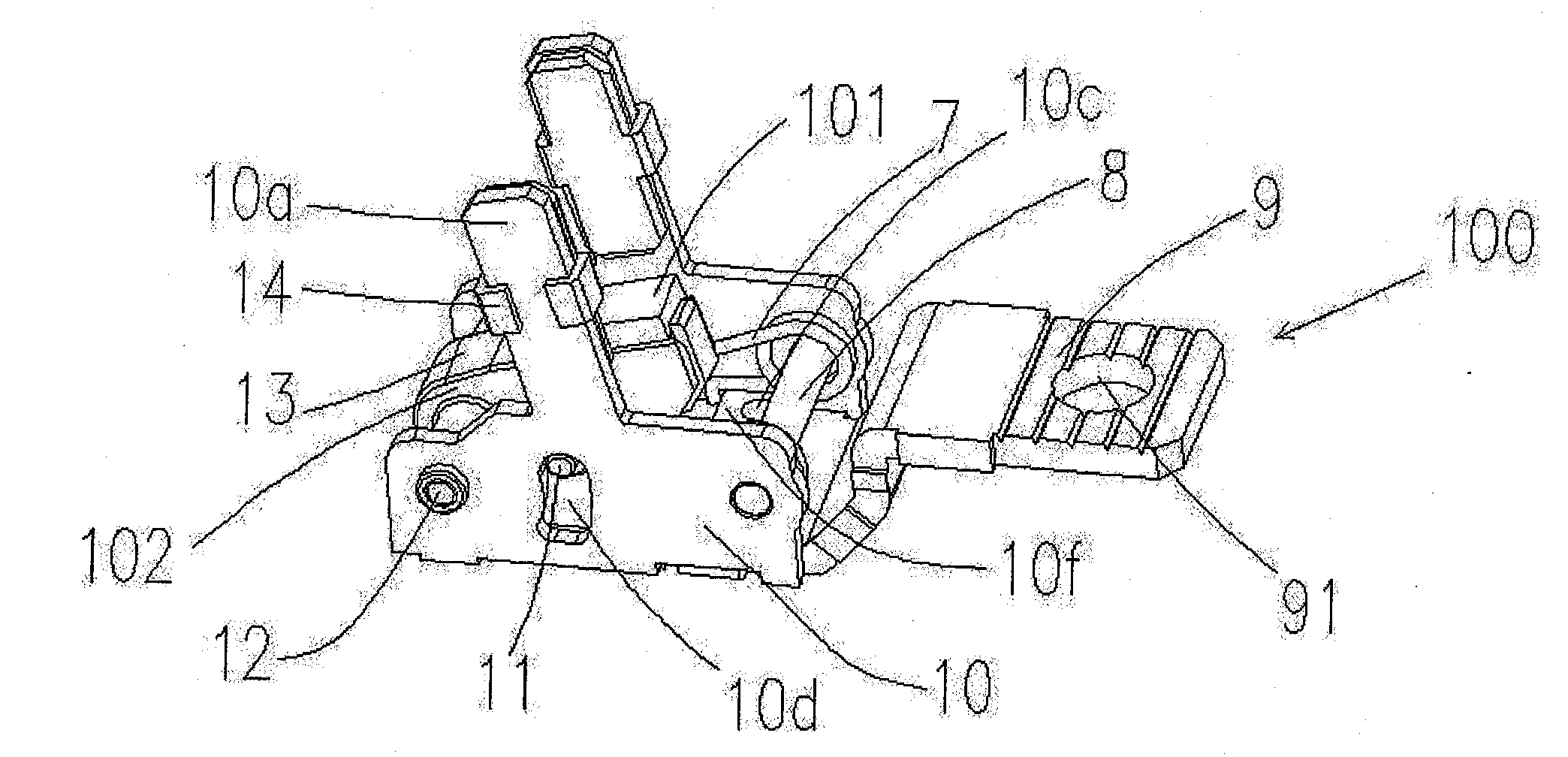 Contact system of plastic case breaker