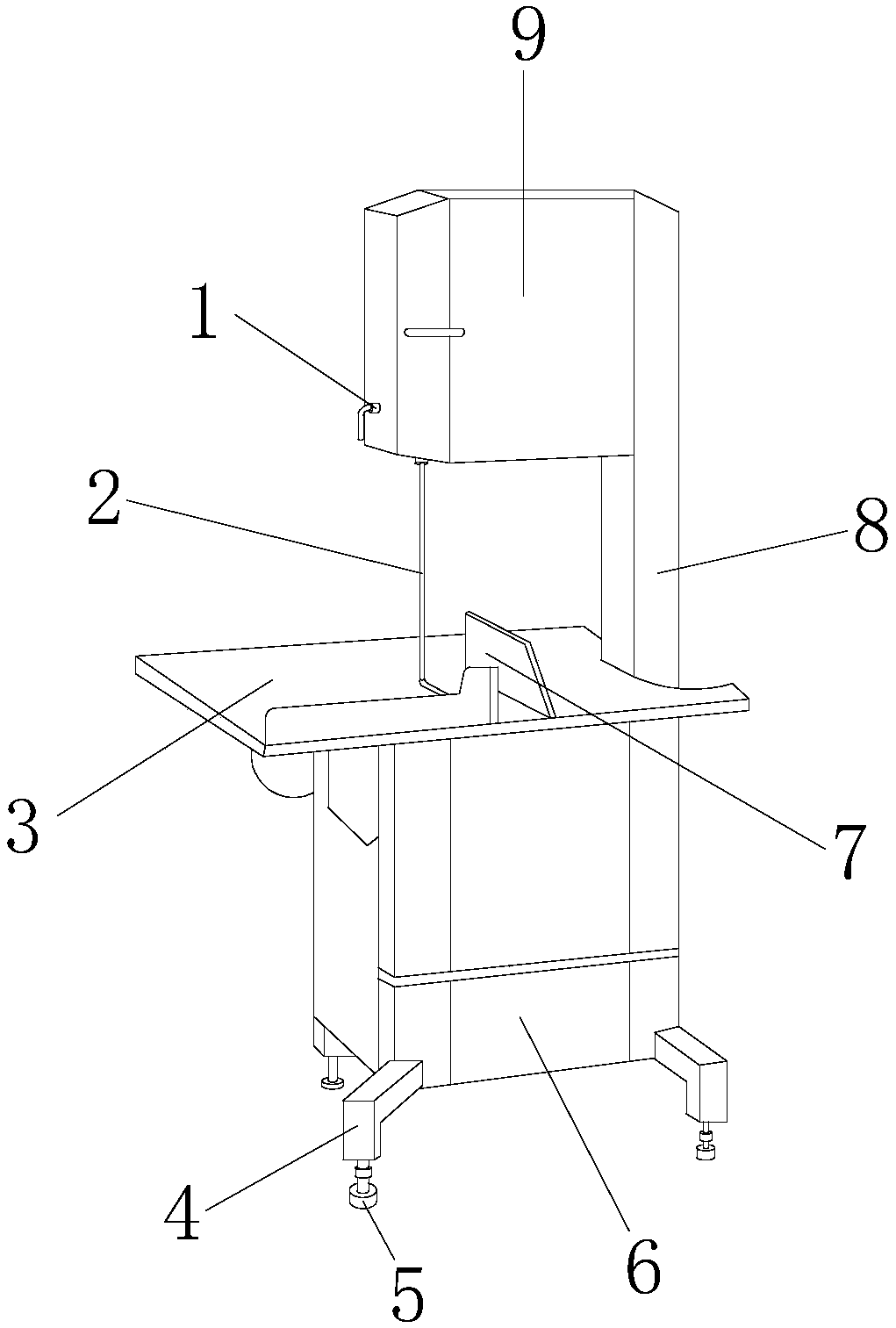 Folding separate machine of non-woven tablecloth