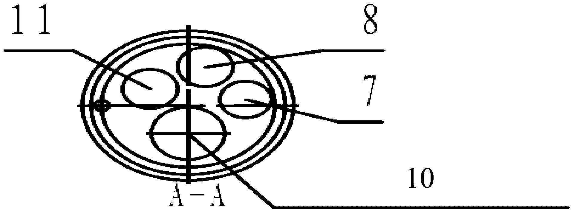 Control device for underground layered flow rate of water injection well