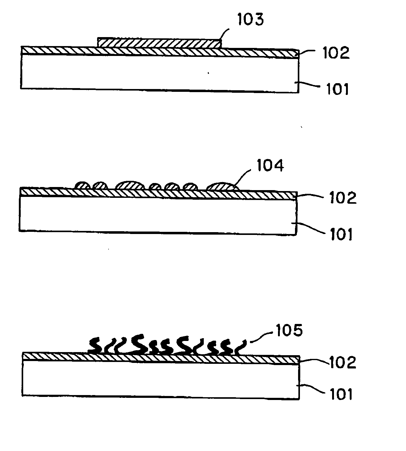 Electron emitting device using carbon fiber; electron source; image display device; method of manufacturing the electron emitting device; method of manufacturing electron source using the electron emitting device; and method of manufacturing image display device