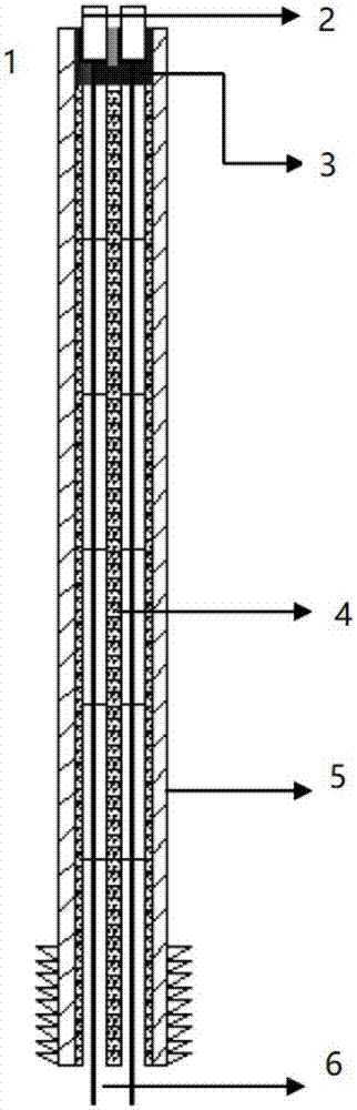 Sensor suitable for high-temperature high-pressure water environment electrochemical noise measurement of nuclear power environment