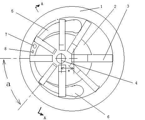 Gasoline engine with eccentric rotor