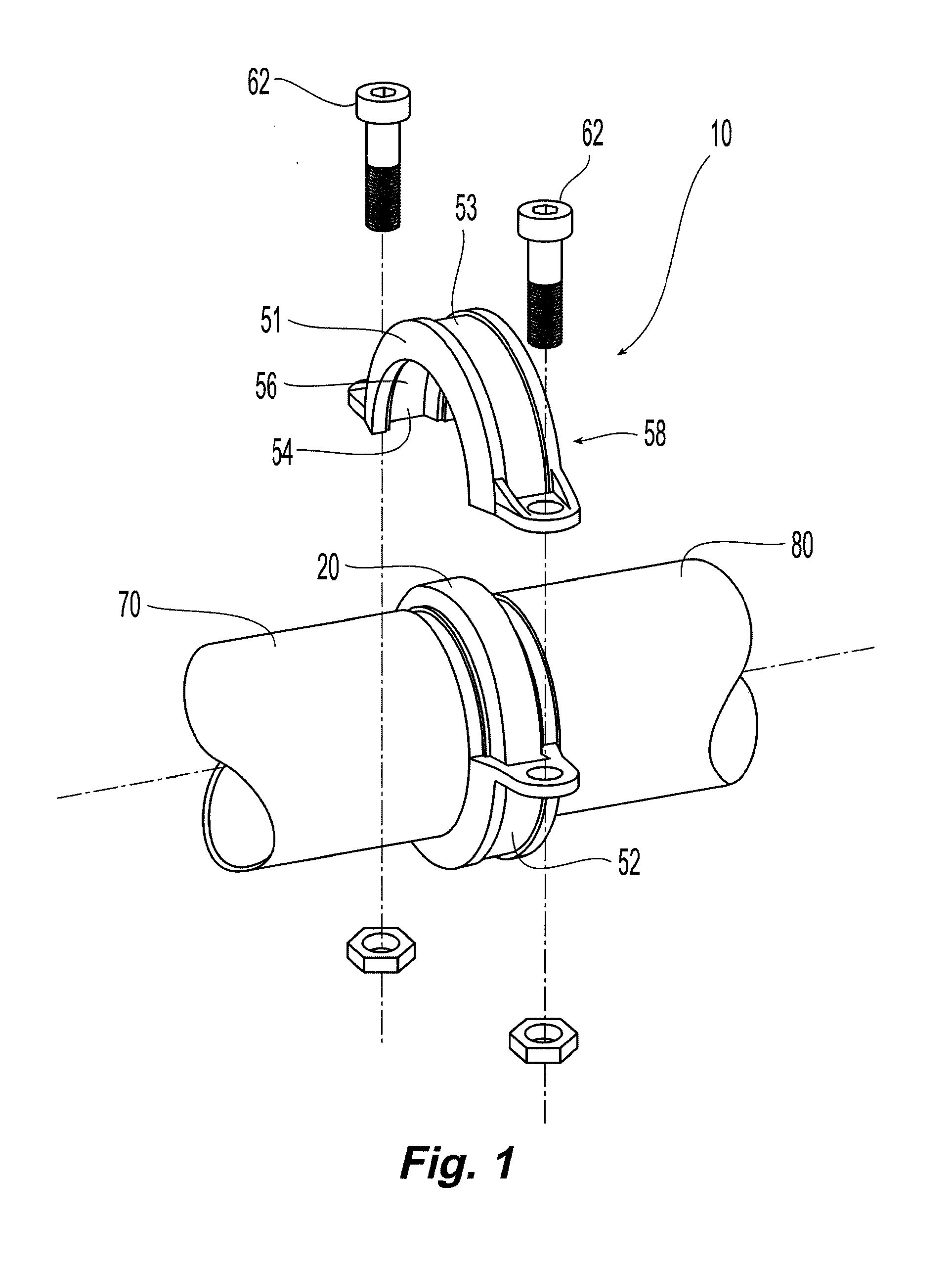 Grooved transition coupling