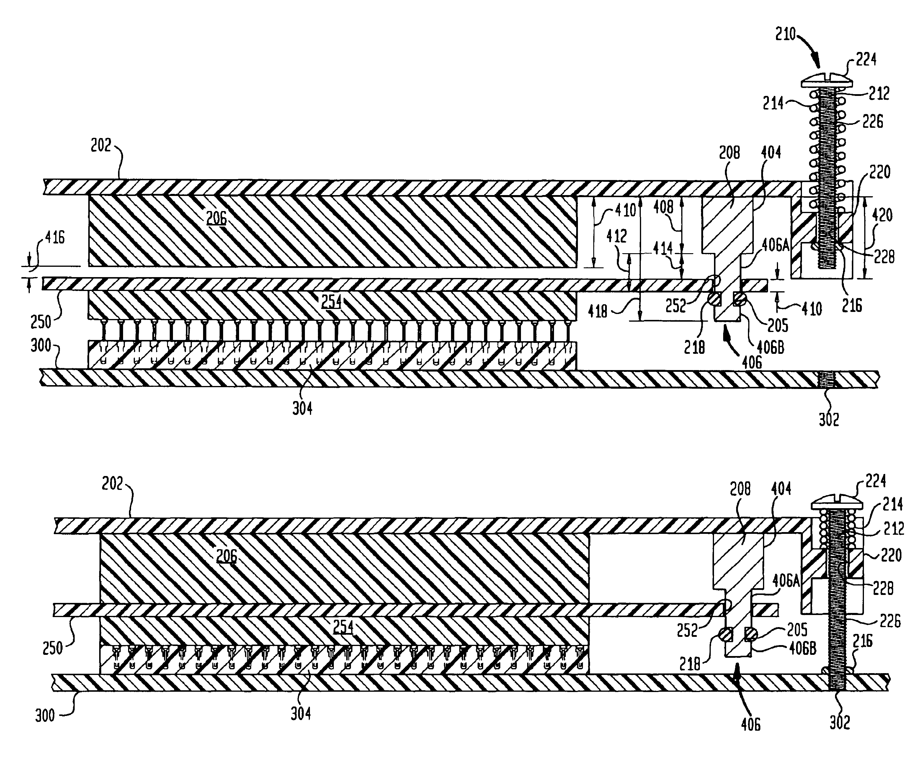 Attachment plate for directly mating circuit boards