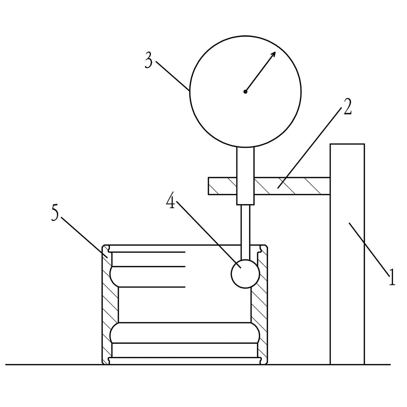 Method for measuring groove center distance of outer groove of bearing