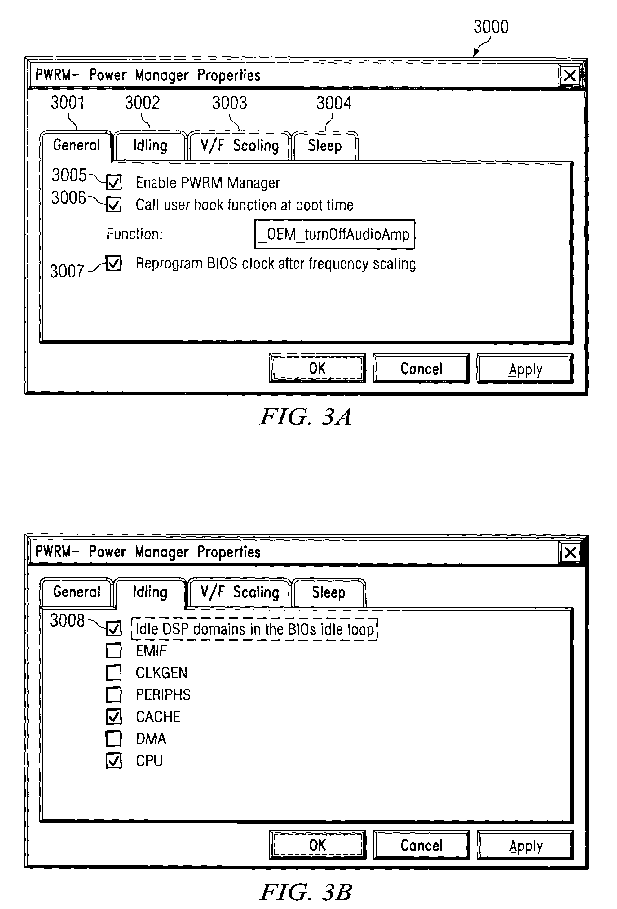 Methods and systems for performing dynamic power management via frequency and voltage scaling