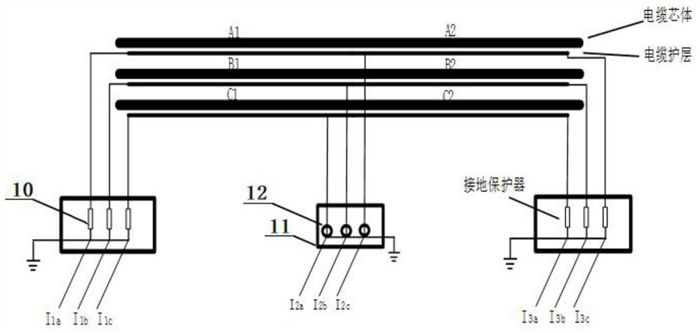 System and method for monitoring leakage current and dielectric loss in cable in real time