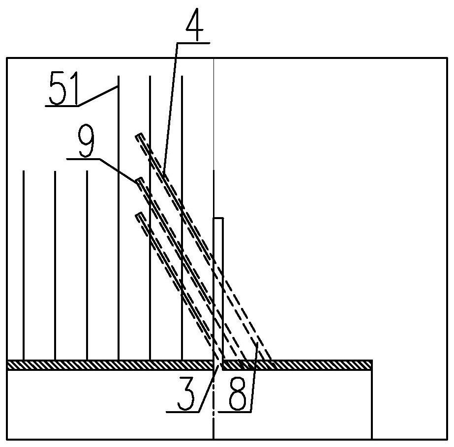 A construction method for excavation and support of cross openings with holes first and then walls