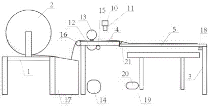 Automatic paper laying machine for glass stacking