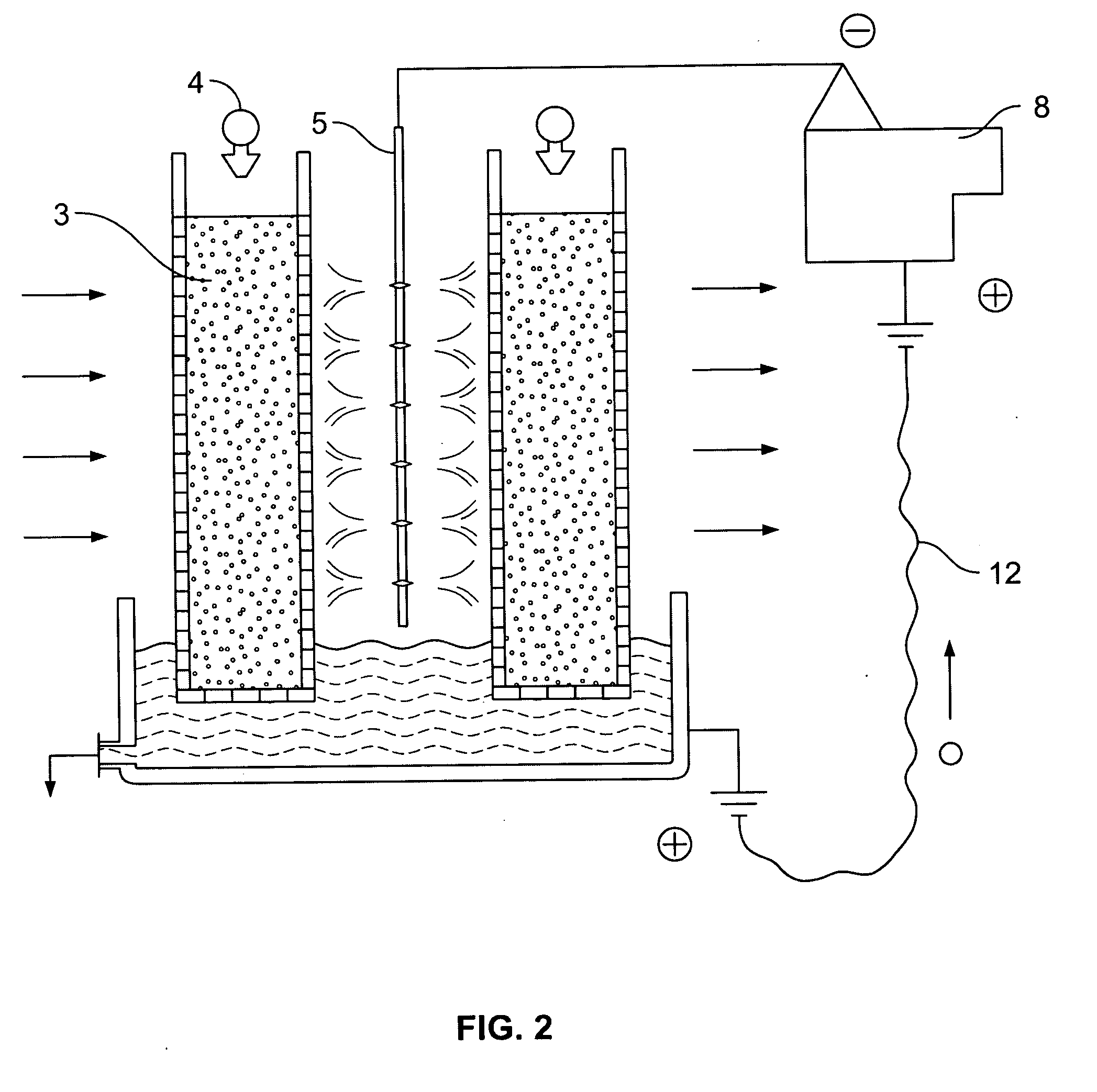 Method and apparatus for particulate removal and undesirable vapor scrubbing from a moving gas stream