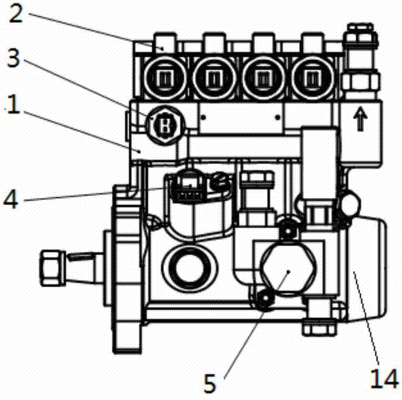 Diesel engine fuel oil injection micro electric control unit combined pump