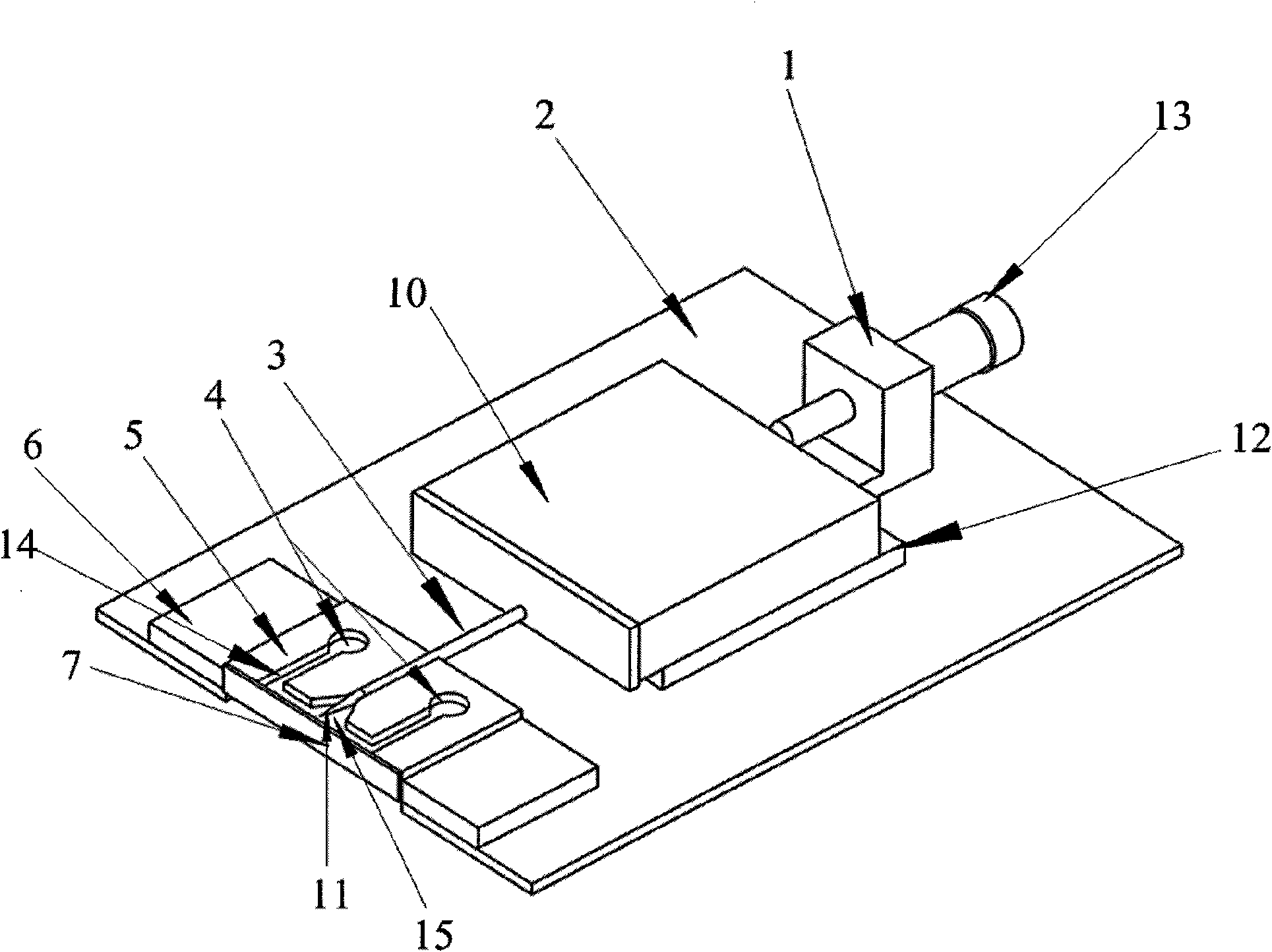 Point-plane electrode system and method for micro-fluid drive by using the system
