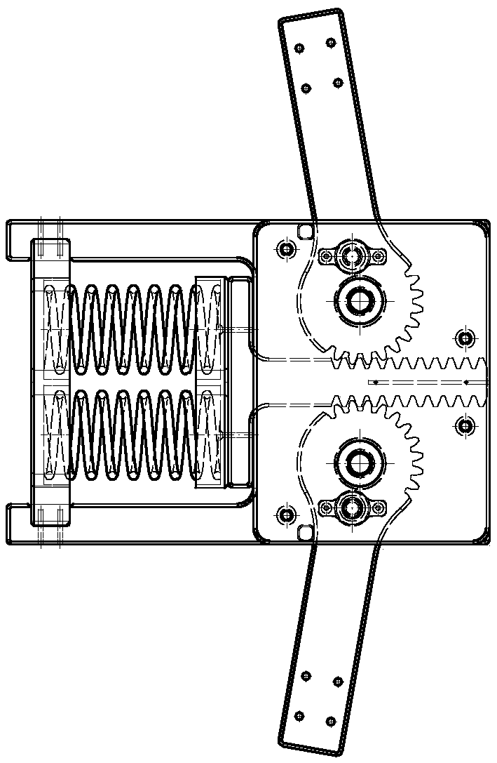 Patrol missile folding wing mechanism