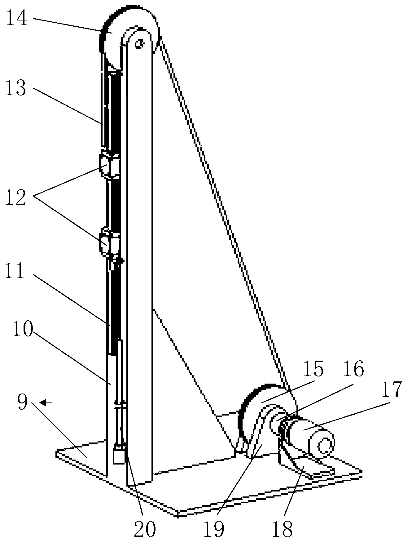 Single-leg impact control experiment platform for robot