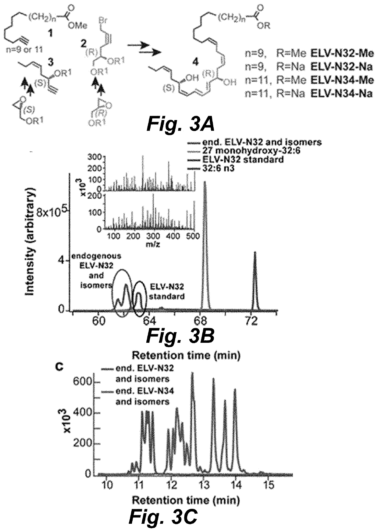 Very-long-chain polyunsaturated fatty acids, elovanoid hydroxylated derivatives, and methods of use