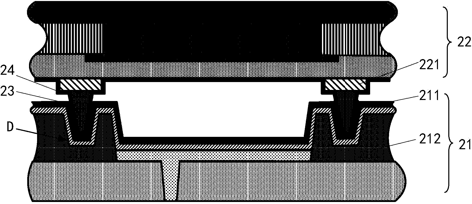 OLED display panel and OLED display device with same