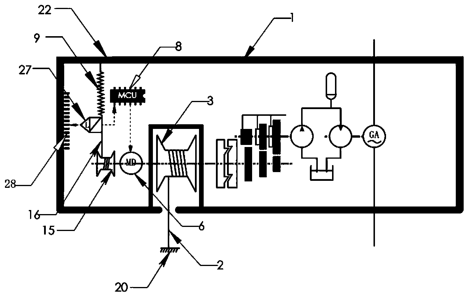 Returning spring adjustment device and method for wave power system