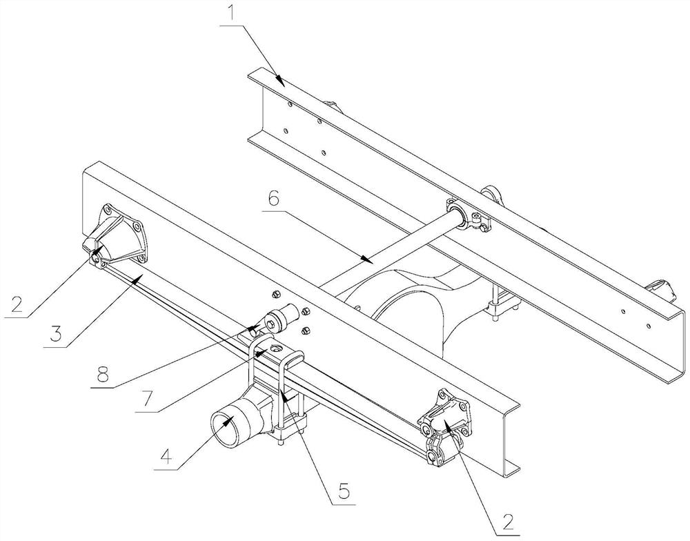 Auxiliary spring device adopting torsion bar as elastic element