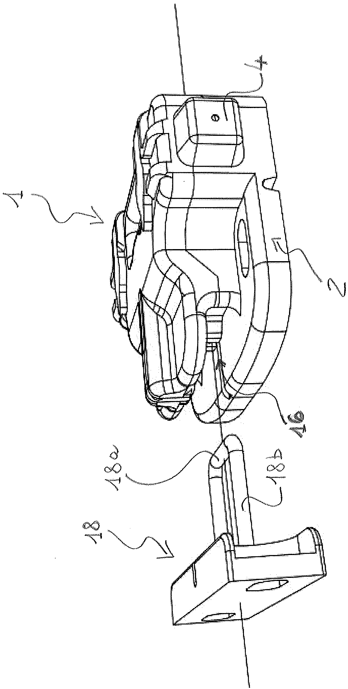 Electric safety contact actuated by a removable actuation key