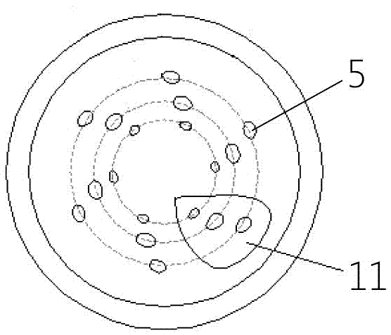 Internal mixing type bubble atomization oil gun