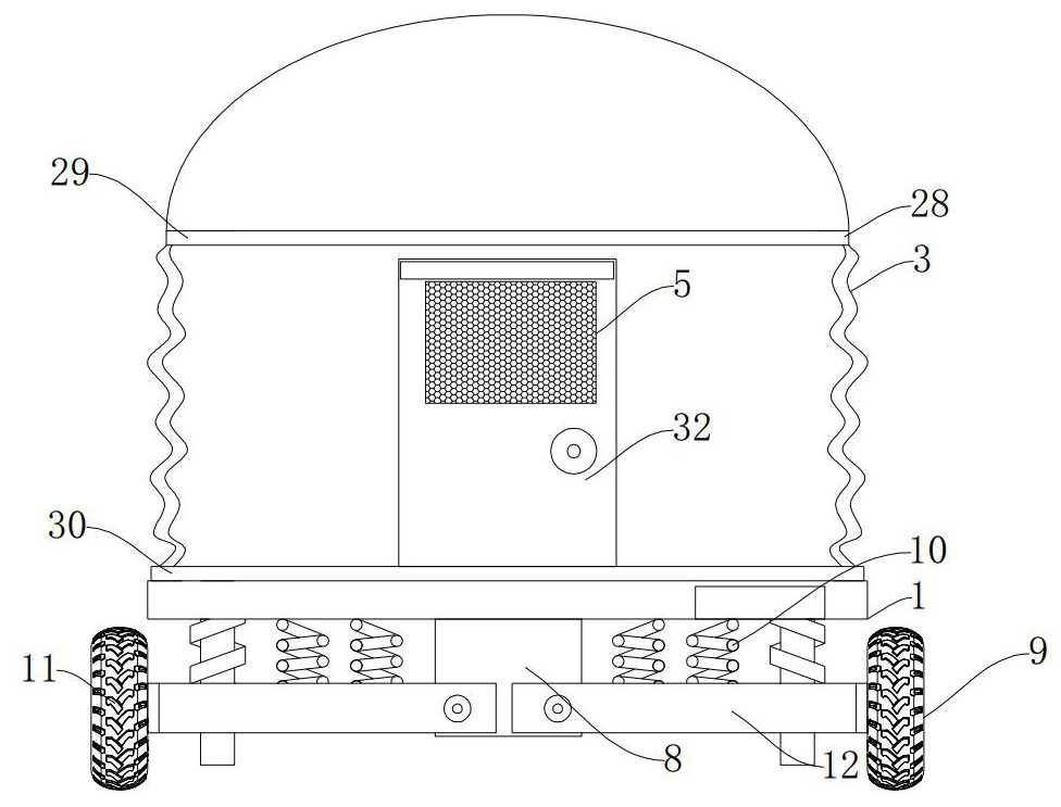 Lightweight local follow-up safety lifesaving protection device for mining ores in mountain