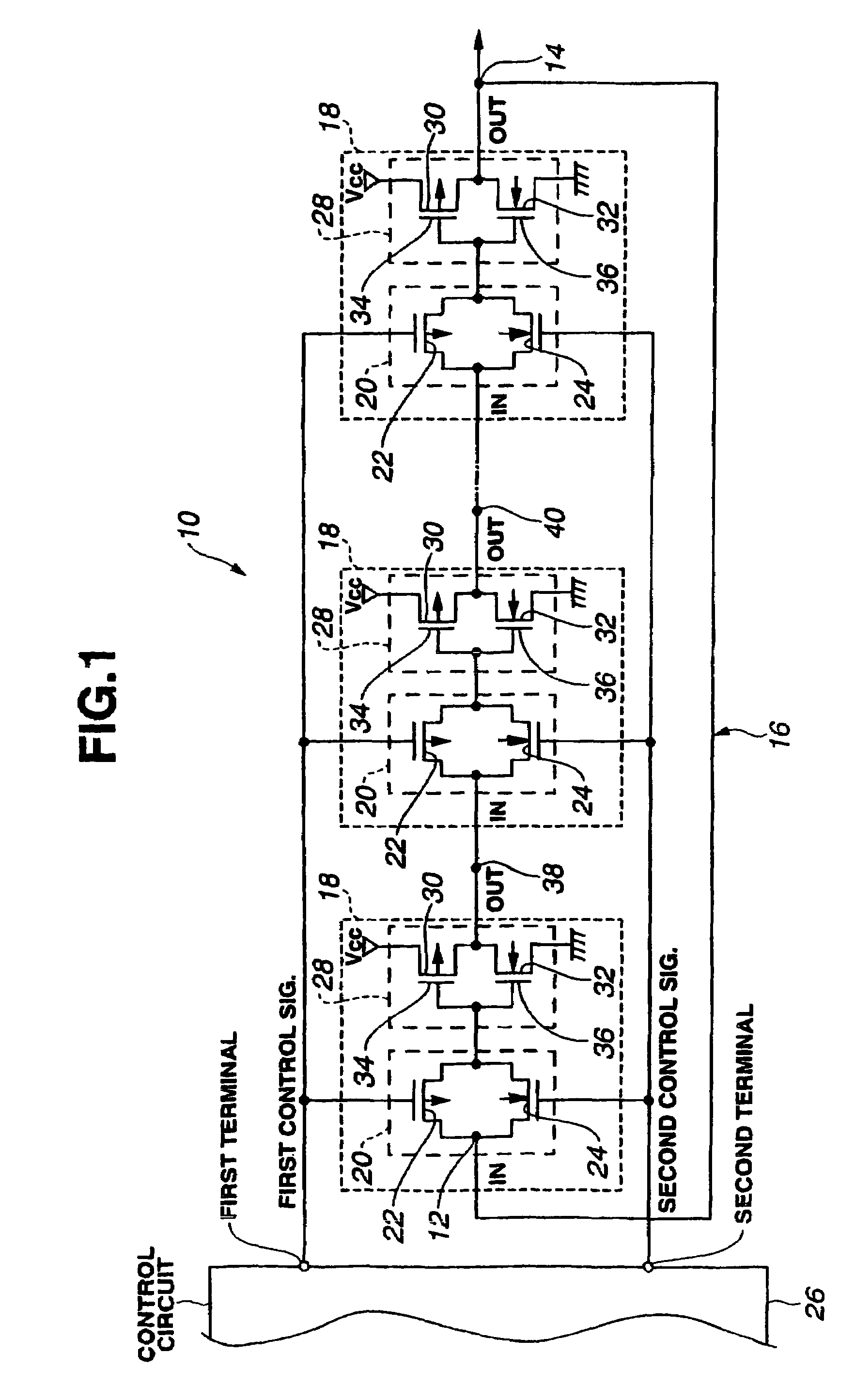 Test method and apparatus for verifying fabrication of transistors in an integrated circuit