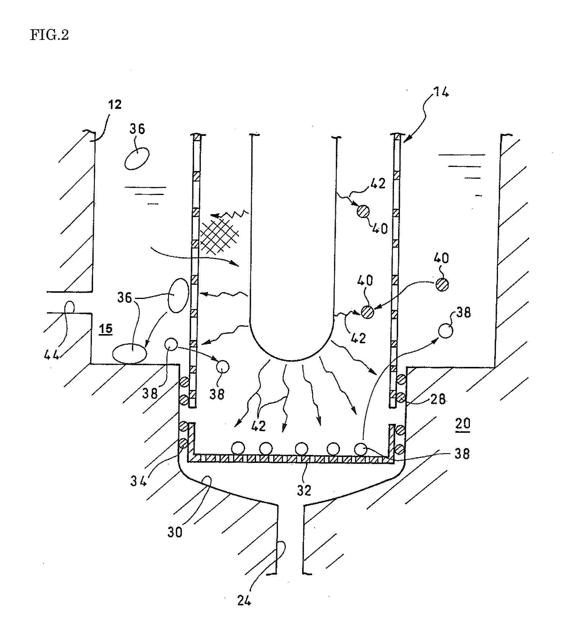 Device For Reducing Microorganisms With Ultrasonic Waves