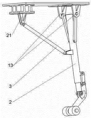 Aerodynamic loading system and loading method for undercarriage self-control spring-damping system