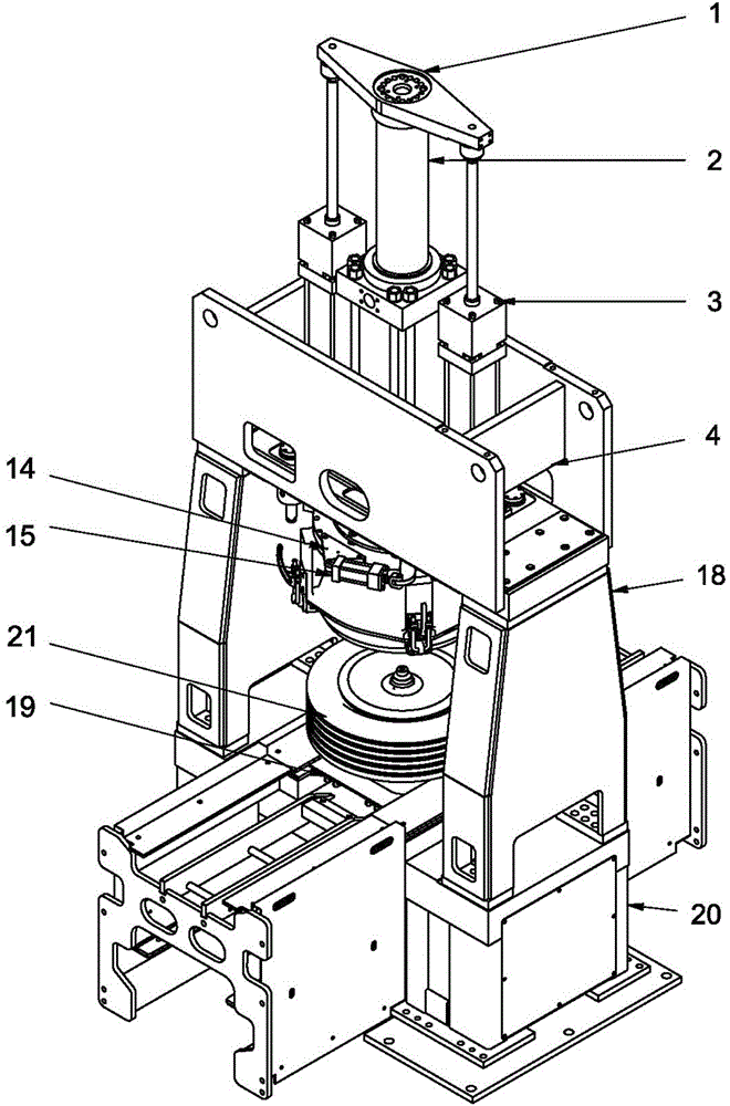 Jacking type tire inflation machine