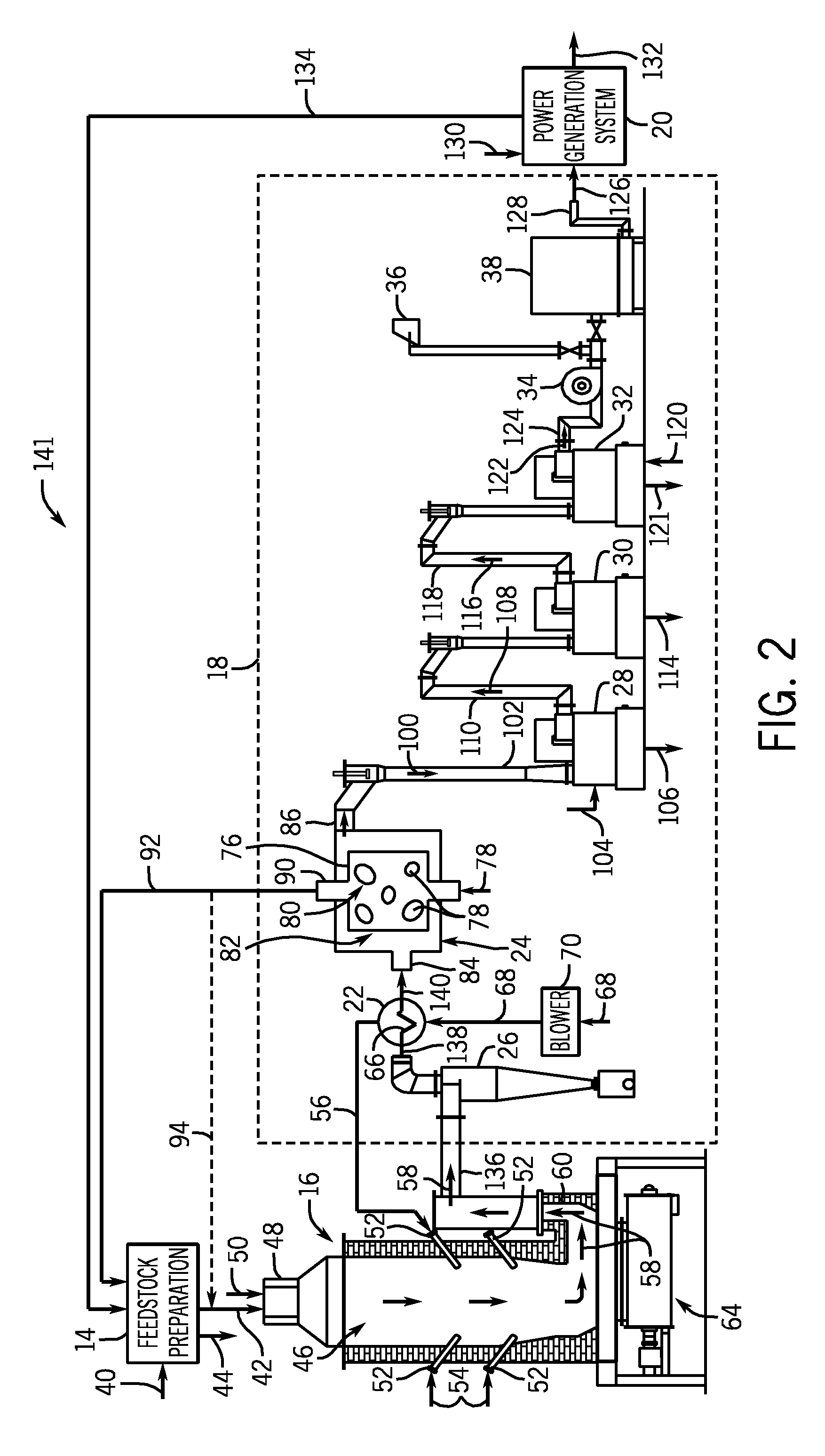 Heat recovery systems for biomass gasification systems