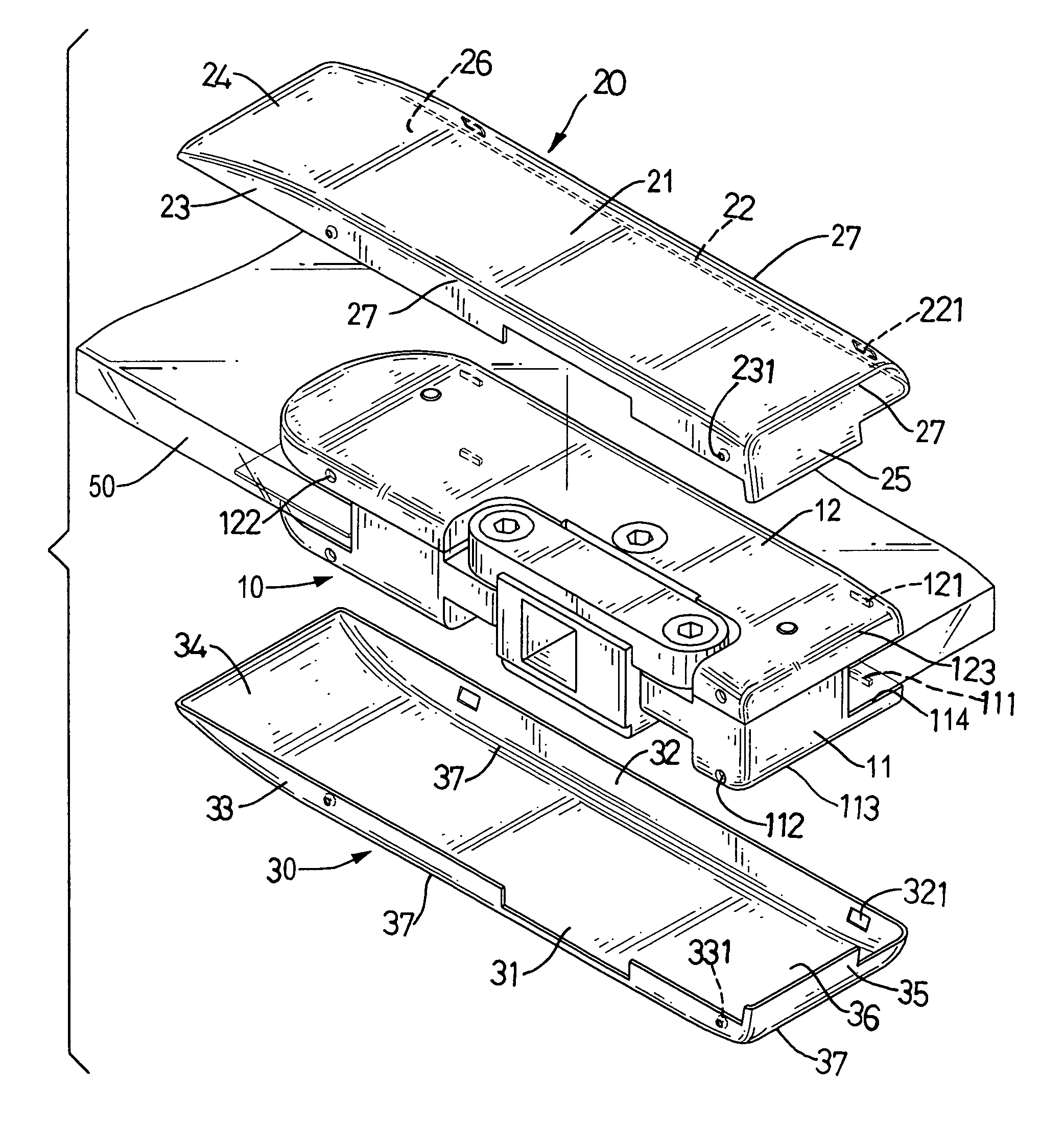 Frameless glass door clamp