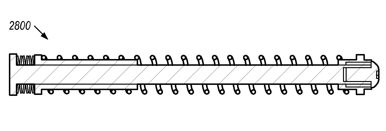 Progressive gun spring recoil system with high energy rebound