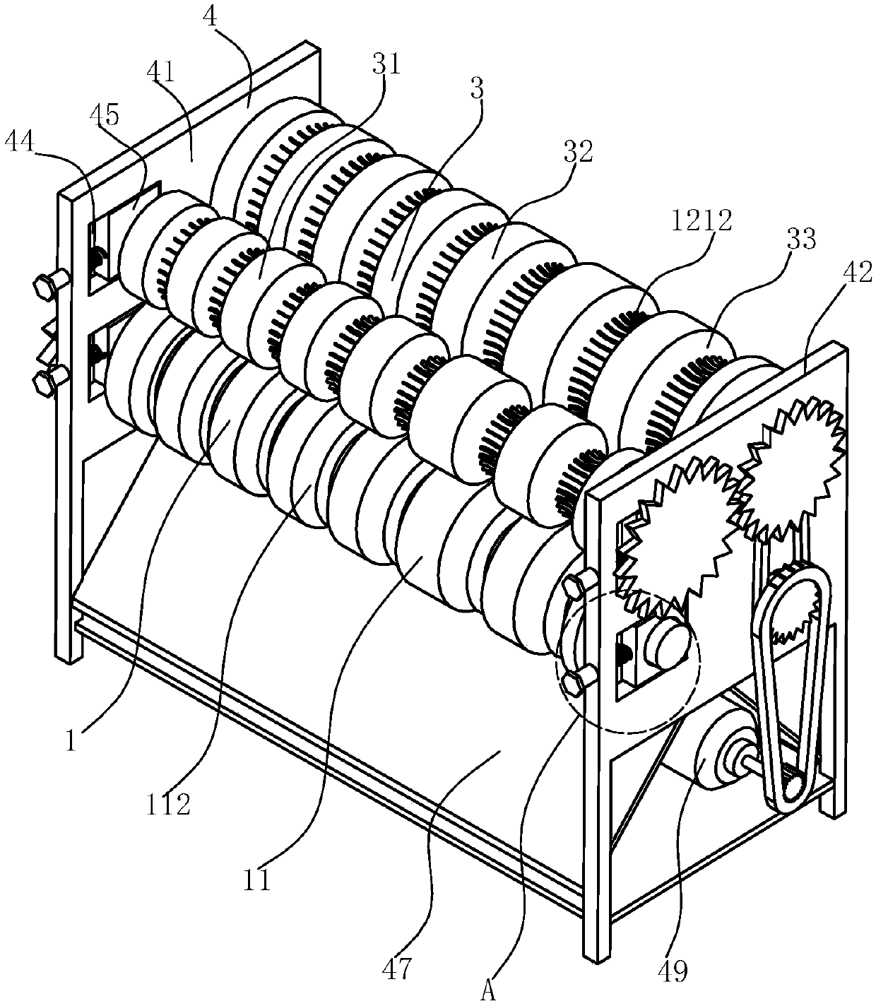 Peony root processing device and method