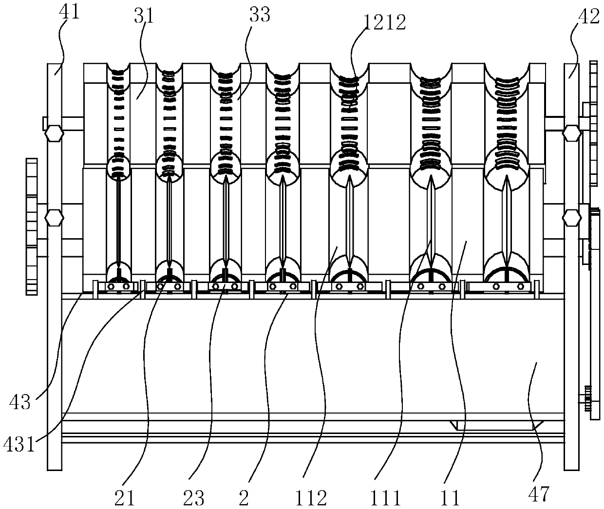 Peony root processing device and method