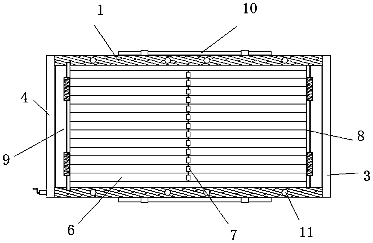 Inwards-sinking liftable mental patients-binding device