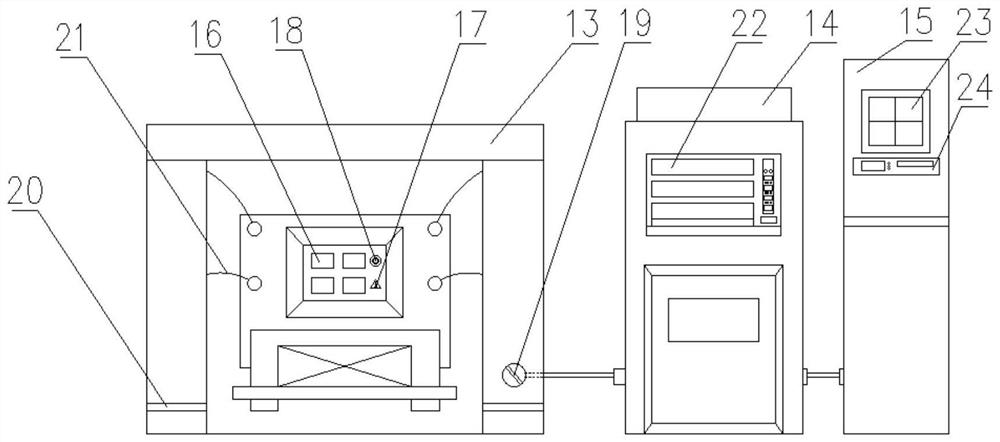 Road heating device, road piezoelectric energy collector on-site air polarization system and on-site air polarization method