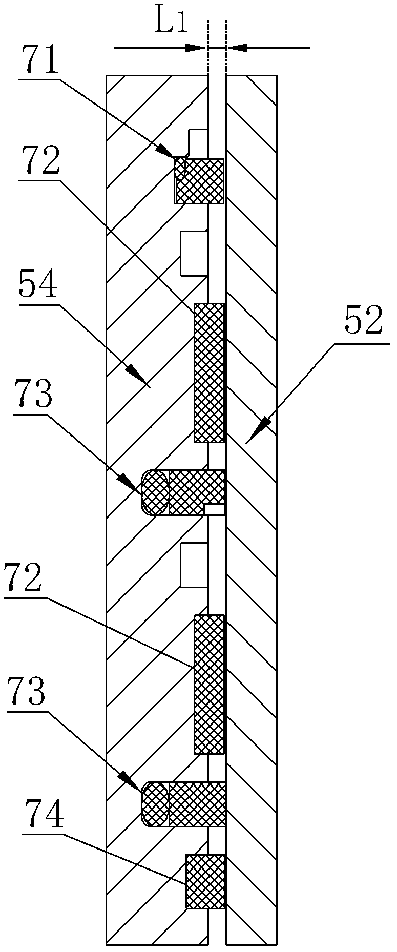 Mould-clamping oil cylinder device