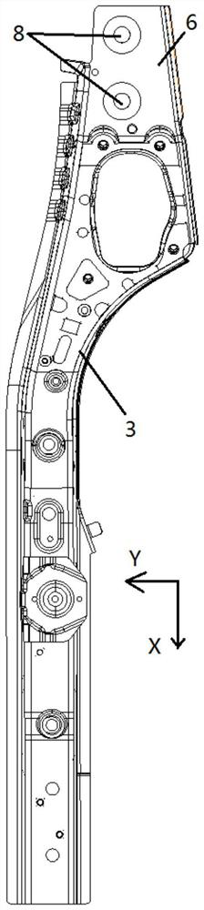 Lower vehicle body and vehicle body skid positioning method