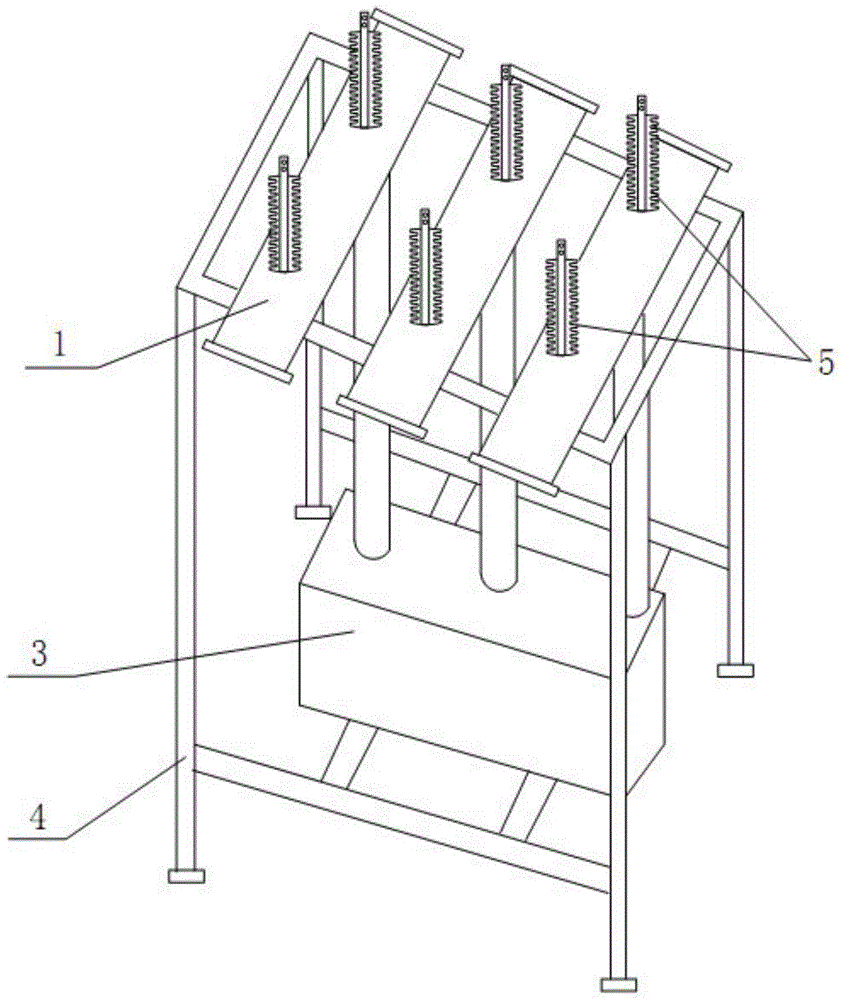 A circuit breaker with arc extinguishing chamber series structure