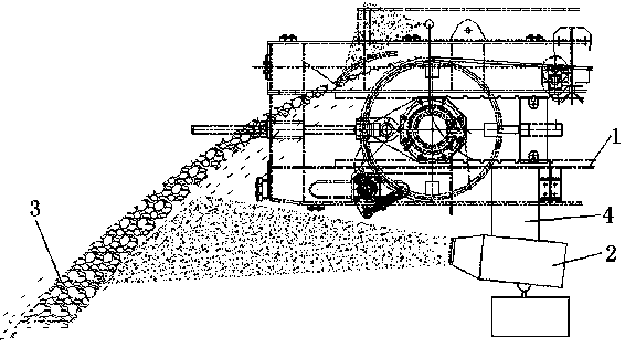 A dust removal method for an open-pit mine dumper