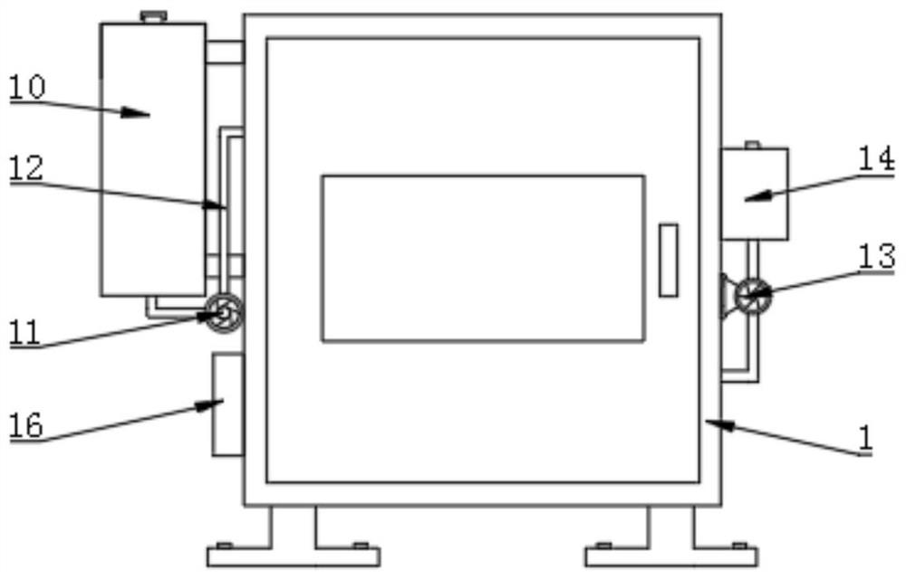 Pipeline spraying device with automatic drop removing and rapid drying functions