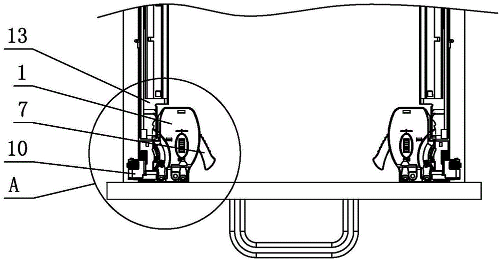 Locking and adjusting device for drawer slide rail