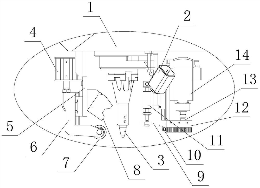 Multifunctional composite movable gantry friction stir welding device