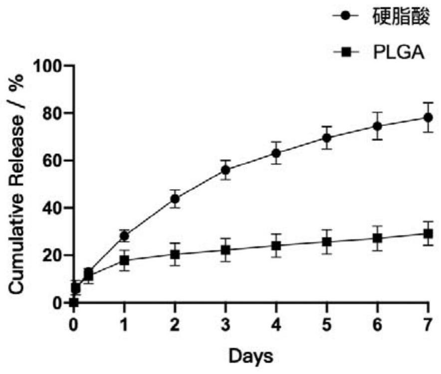 Fatty acid sustained-release composition for injection and preparation method and application thereof