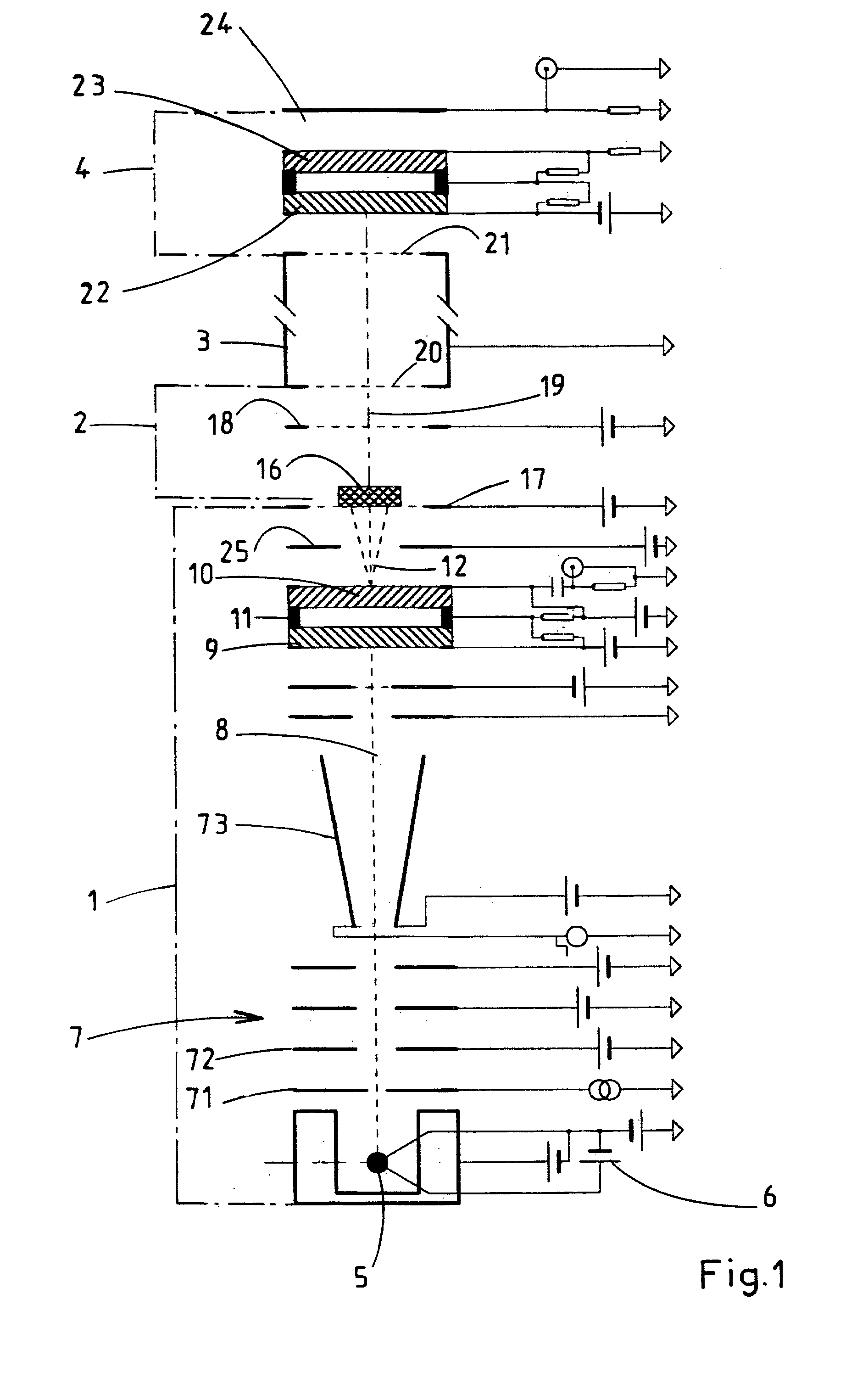 Ion source for time-of-flight mass spectrometers for analyzing gas samples