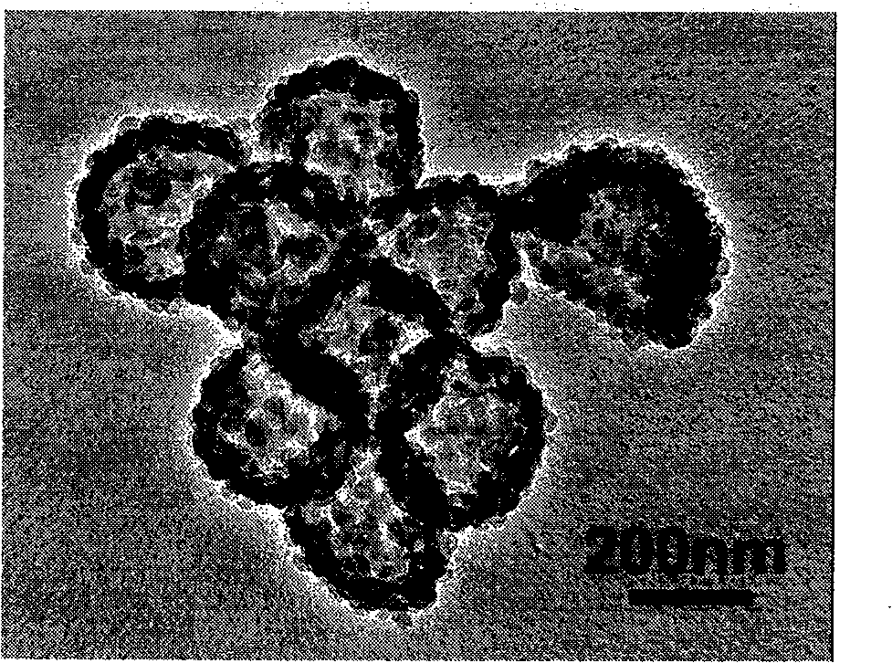 Method for preparing hollow ball with double-layer structure and hollow ball with multi-layer complex structure by template method